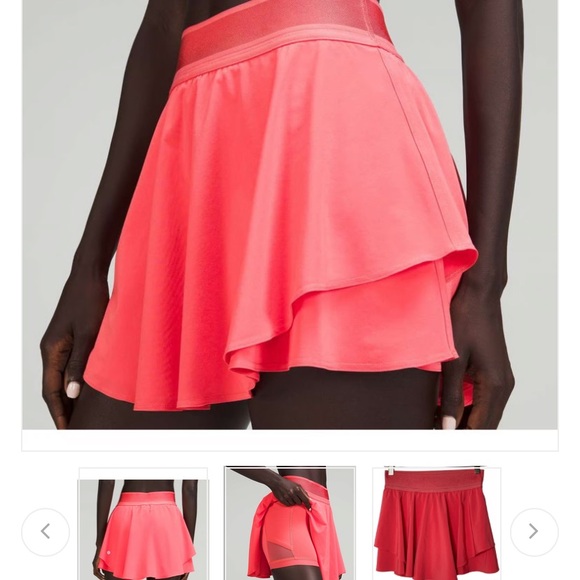 lululemon athletica Court Rival Hot Red Skort - Picture 2 of 10